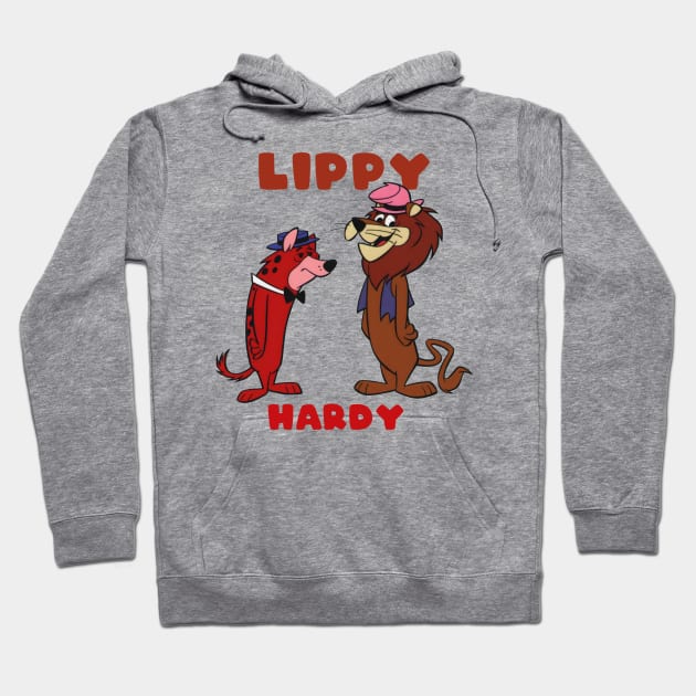 Lippy the lion and Hardy Har Har Hoodie by lazymost